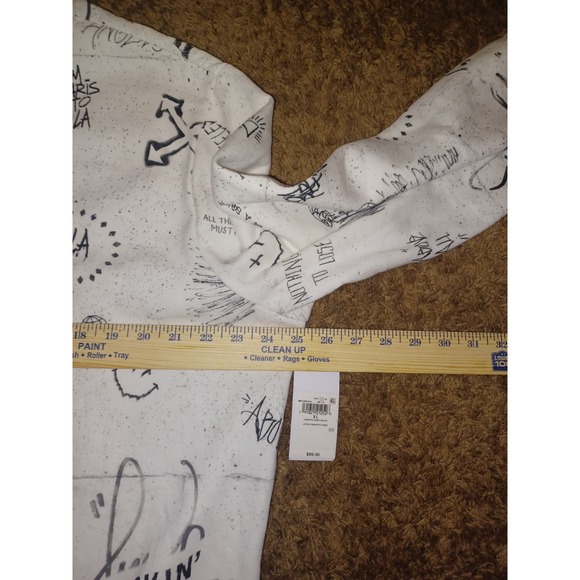 Vintage Rare Guess Los Angeles Black White Graffati Size X Large Sweatshirt Nwt - Picture 6 of 7